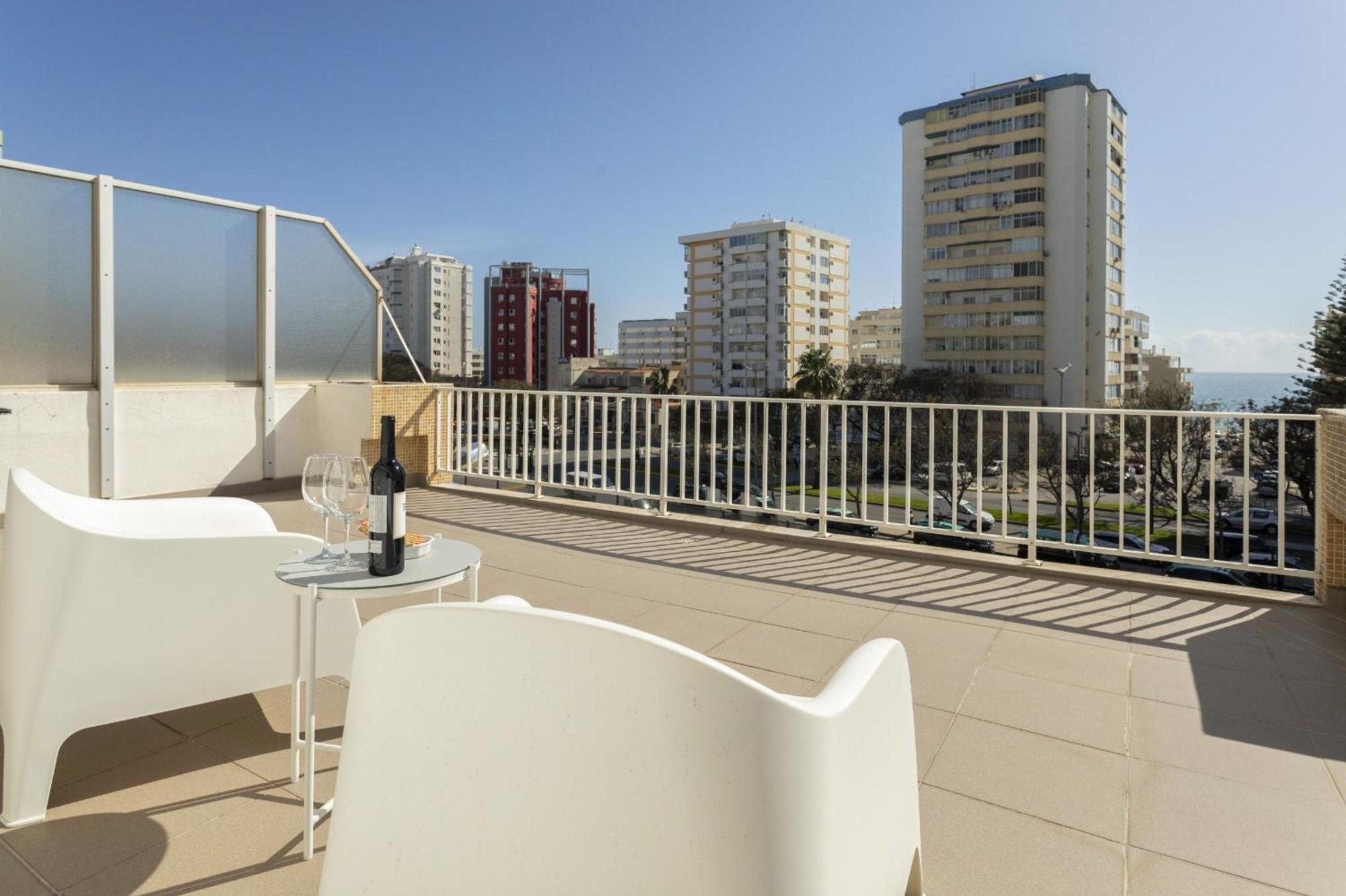 New! Quarteira Sea View Apartment Bagian luar foto